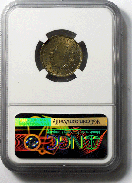 1911 5c V Liberty Nickel Five Cents Rare MS63 Uncirculated NGC