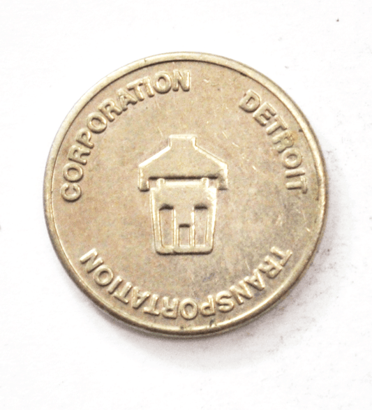 City Detroit Transit Token Corporation Transportation DPM 23mm