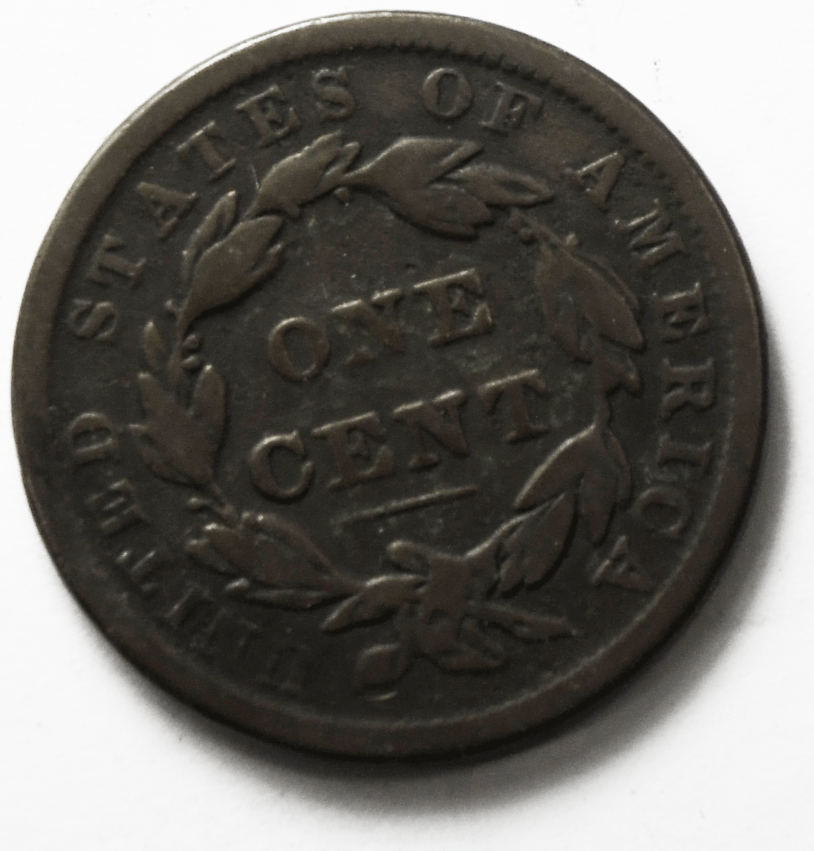 1838 1c Coronet Head Large Cent One Penny US Coin