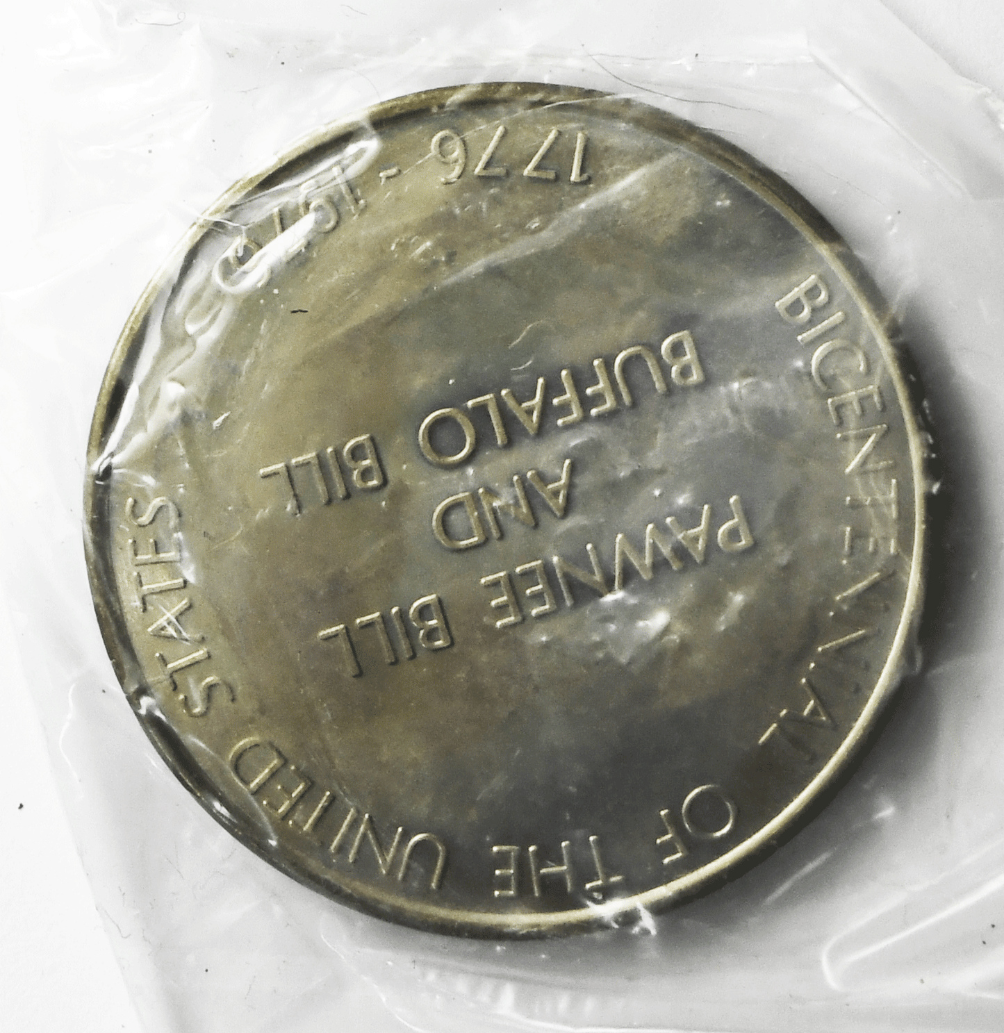 1976 Buffalo Bill Cody Days Leavenworth KS Proof 40mm 26.5g Sterling Silver