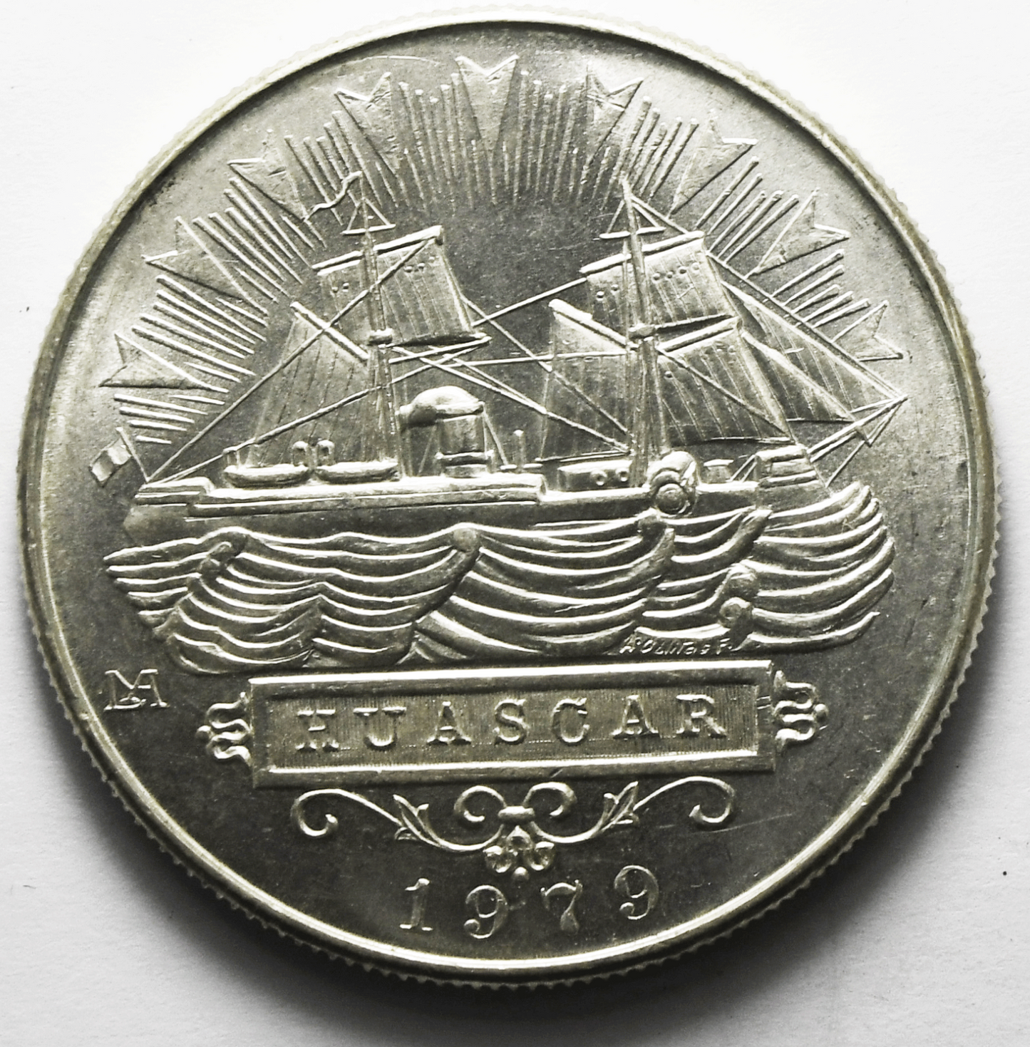 1979 LIMAPeru 5000 Soles Sterling Silver Coin KM# 276 1oz ASW