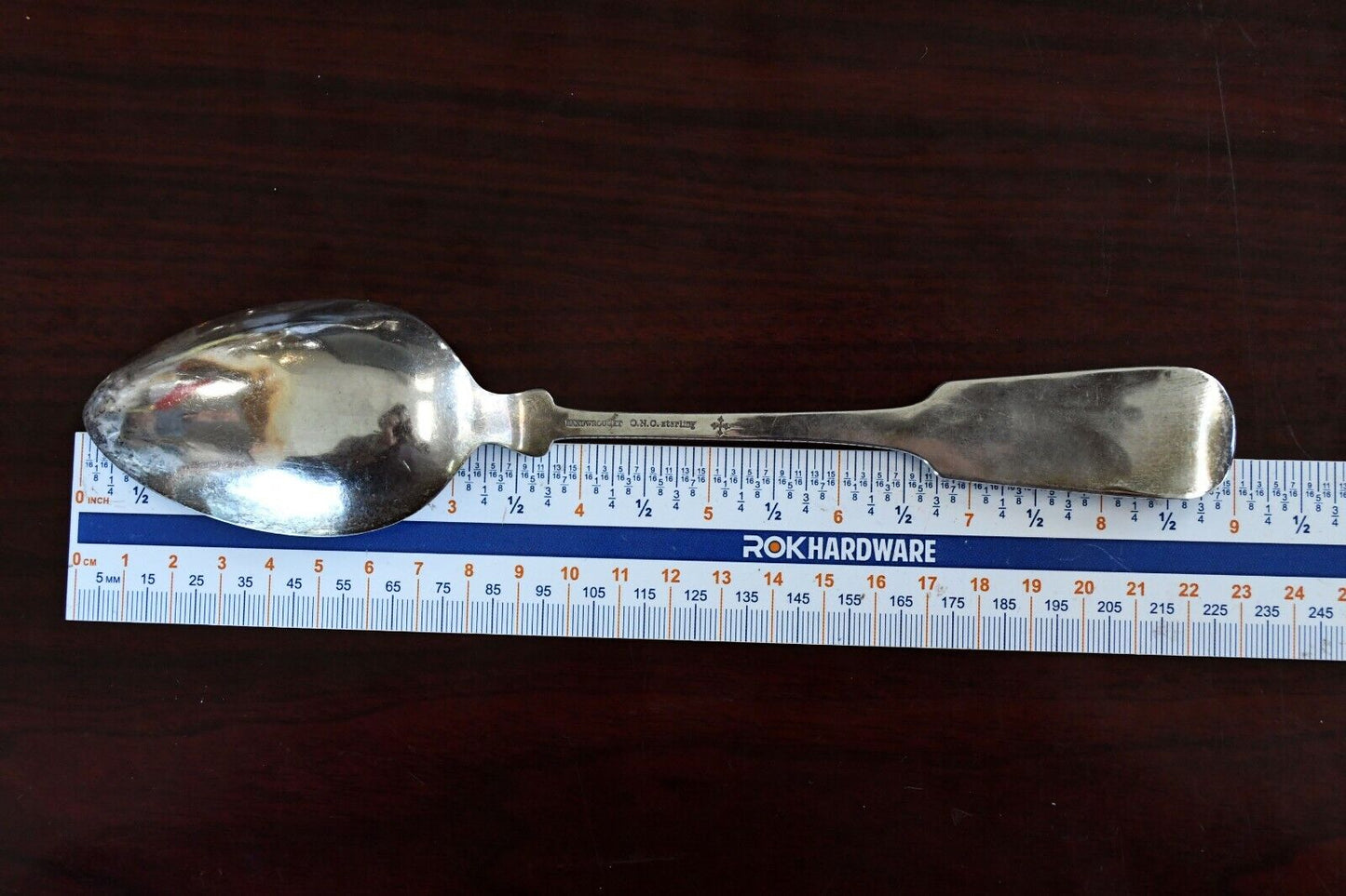 Sturbridge by Old Newbury Crafters Sterling Solid 9" Serving Spoon Lapham 2.3 oz