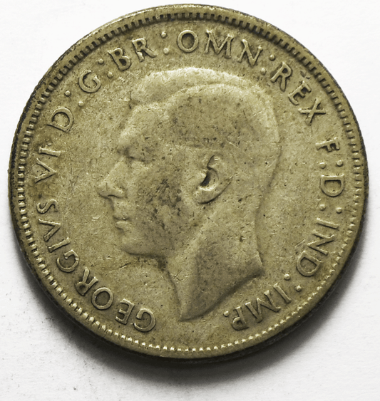 1946 Australia Florin Silver Coin KM# 40a