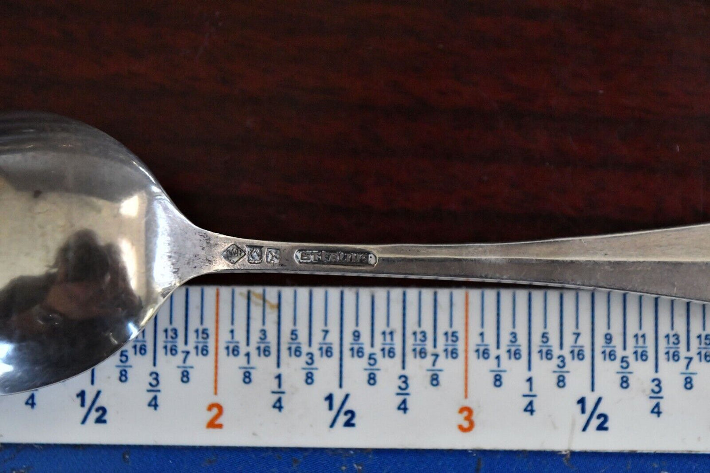 Des Moines Iowa Sterling 5 5/8" State Capital Souvenir Spoon .59 oz. by Robbins
