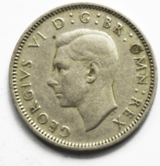 1947 Great Britain 6 Six Pence KM# 862 Copper Nickel Coin