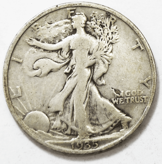1935 50c Walking Liberty Silver Half Dollar Fifty Cents Philadelphia