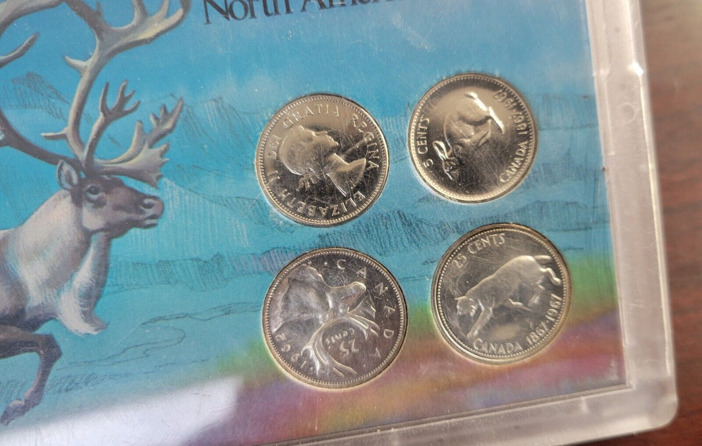 THE AMERICANA SERIES, NORTH AMERICAN WILDLIFE, 4pc Canadian Coin Set