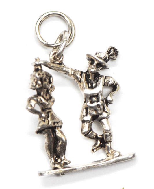 800 Fine Silver SF Twirling Dancer Spinning 20mm Germany