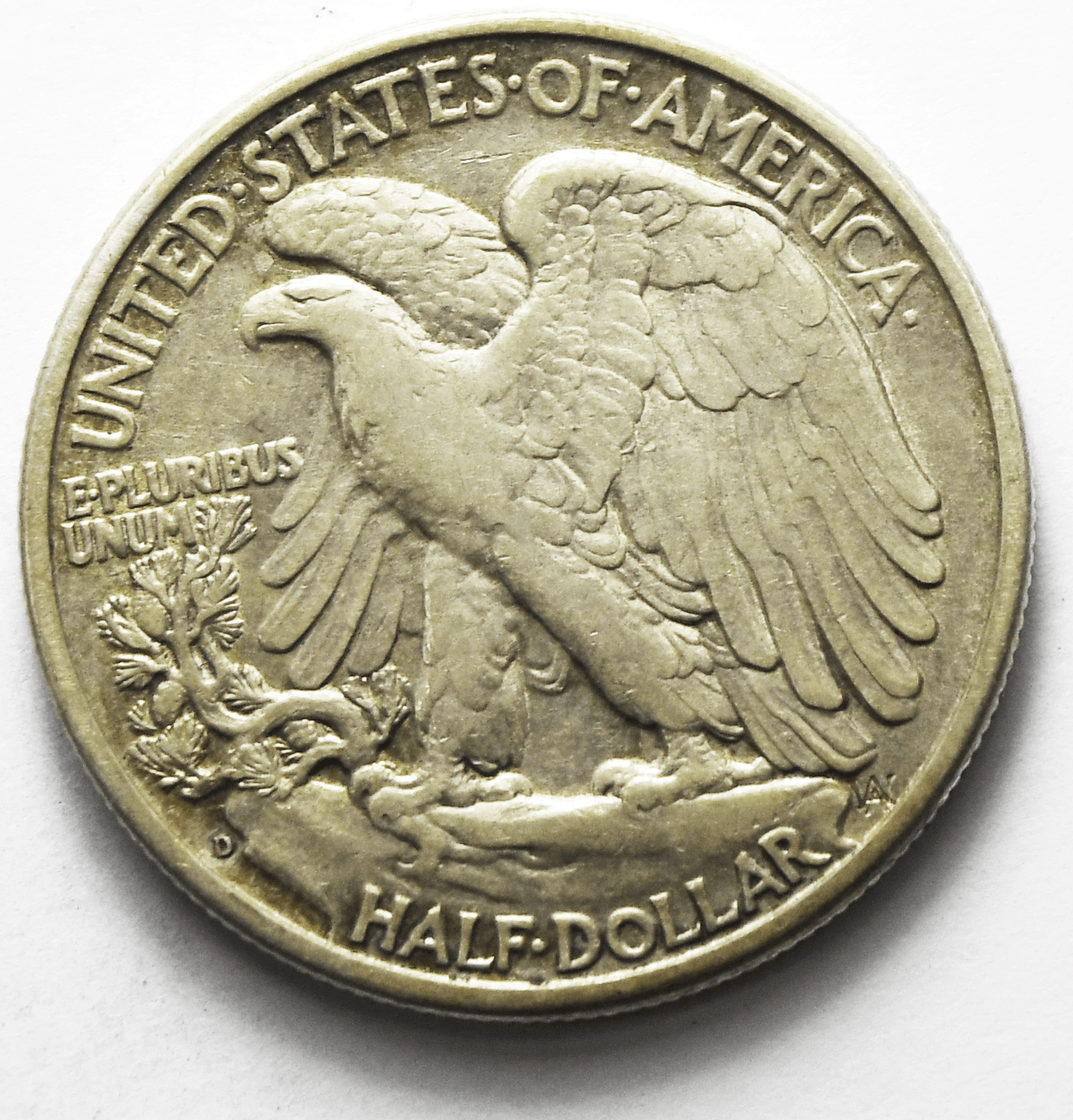 1938 D 50c Walking Liberty Silver Half Dollar Fifty Cents Denver Rare