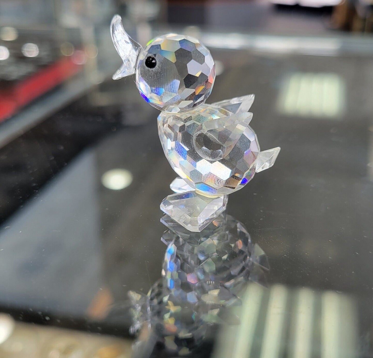 Vintage Swarovski Crystal Miniature Drake Duckling Bird No Box Austria