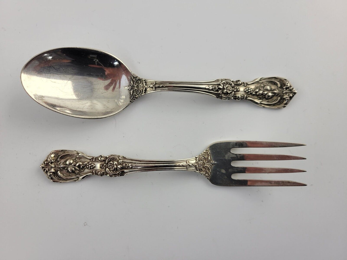 Francis I by Reed & Barton Old Mark Sterling Silver 2Pc Baby Set 1.3oz.