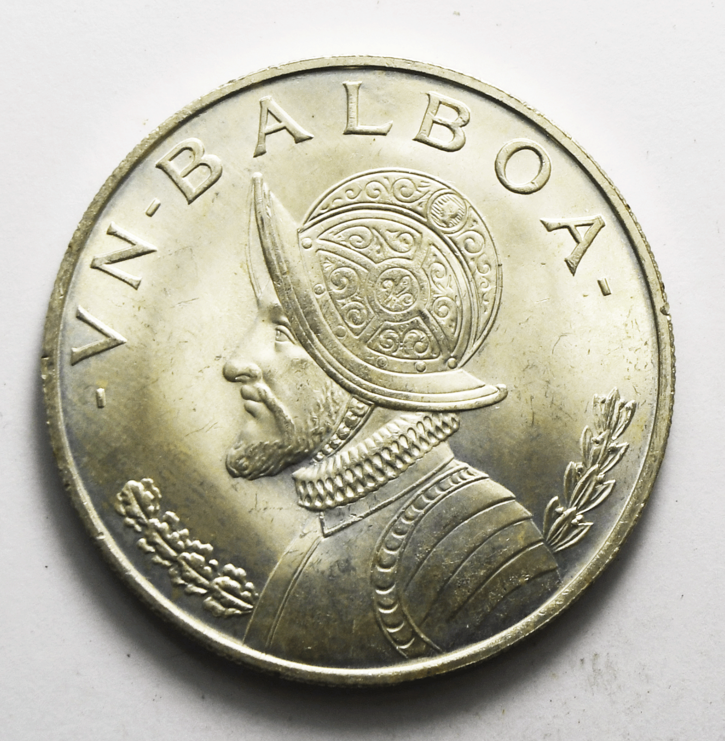 1966 Panama Balboa Silver Coin KM# 27 Uncirculated