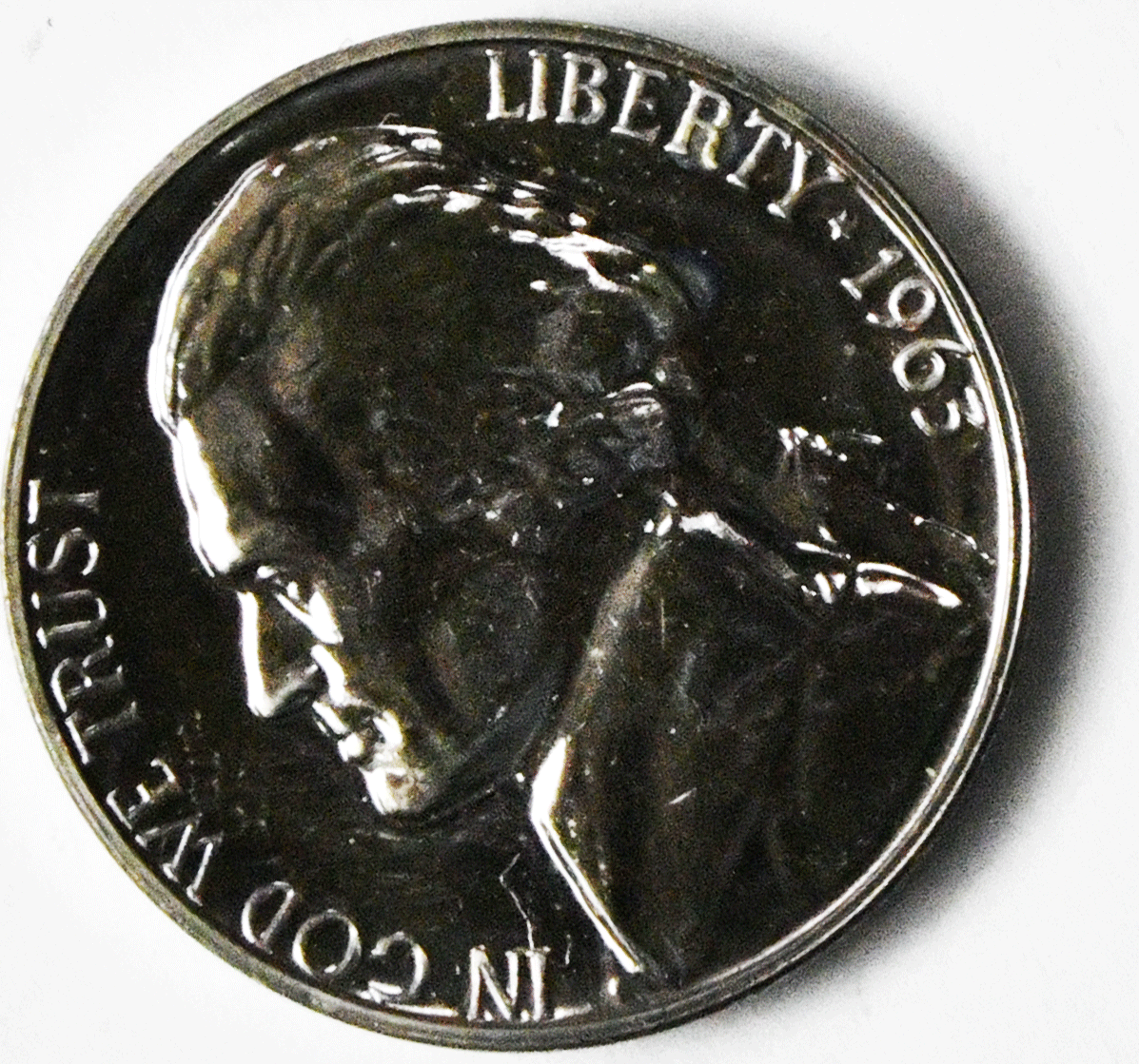 1963 5c Jefferson Proof Nickel Five Cents Gem Uncirculated