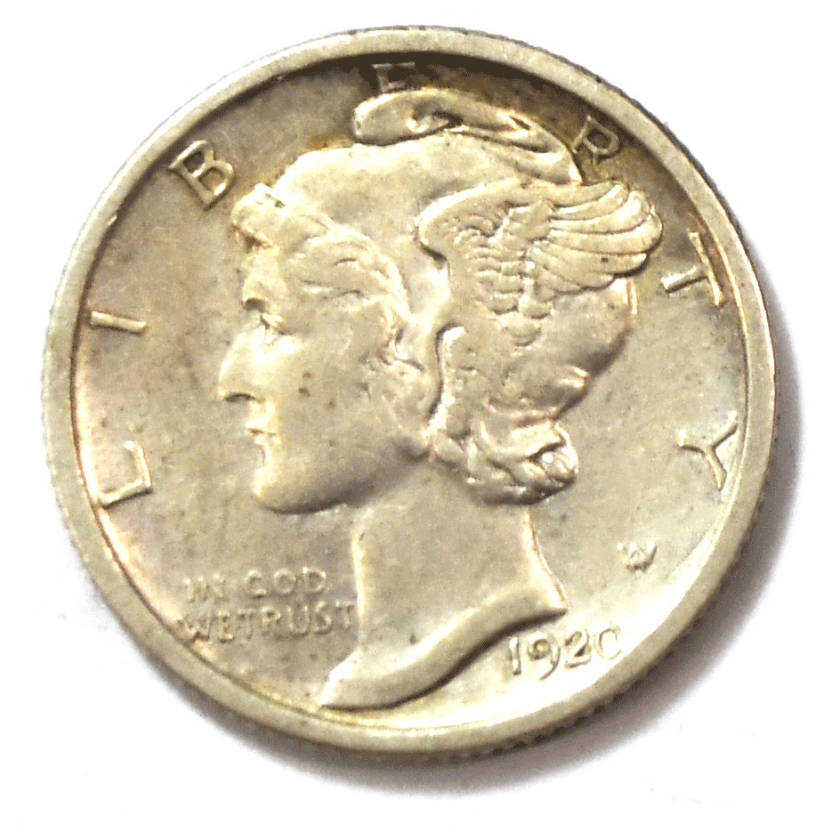 1920 S 10c Mercury Silver Dime Rare Ten Cents San Francisco