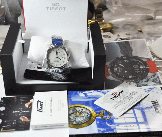 Men's Tissot T006407B Le Locle Powermatic 80 Date Skeleton 23j w Box & Papers