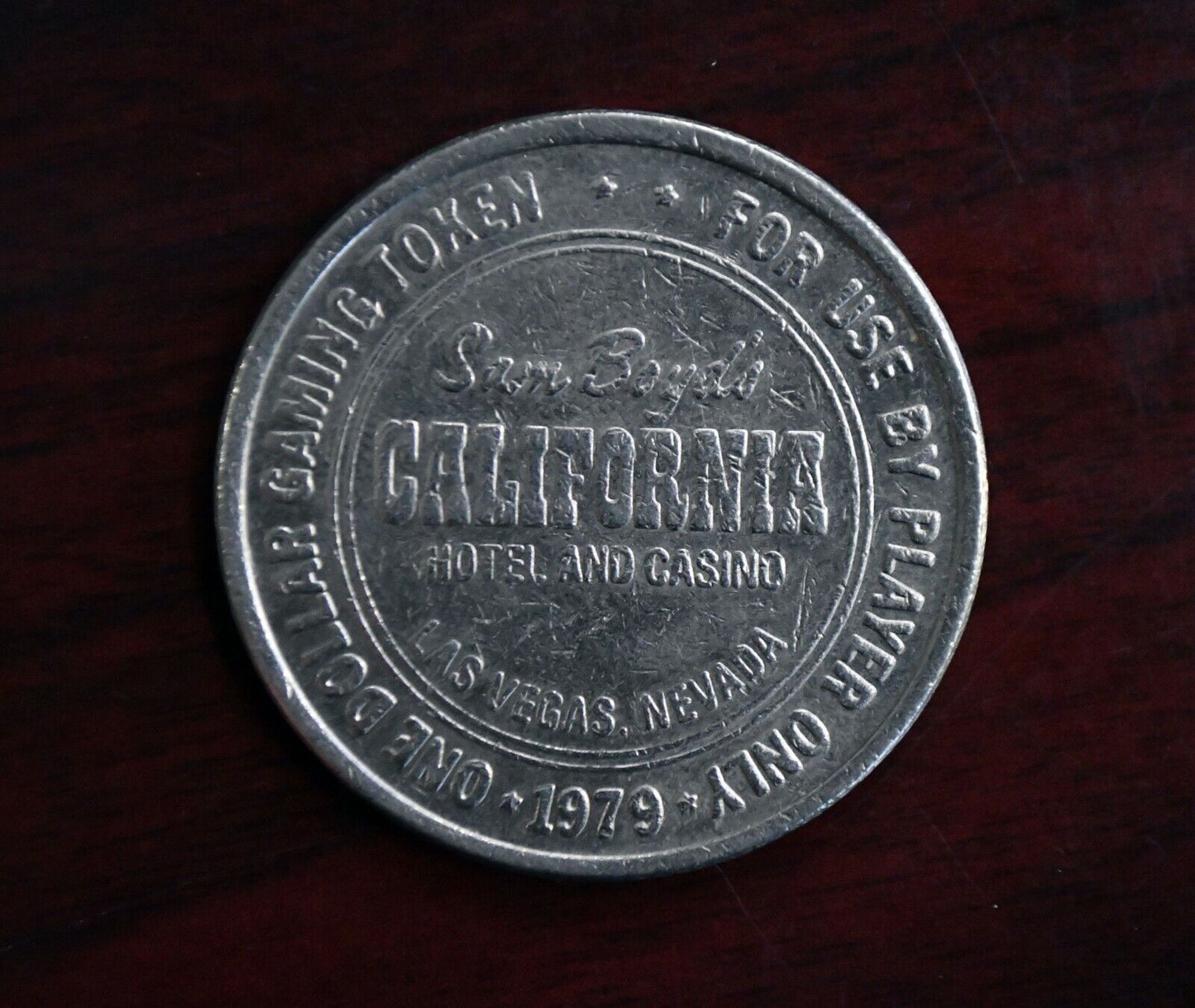 1979 Sam Boyd's California Las Vegas Hotel Casino Token Dollar