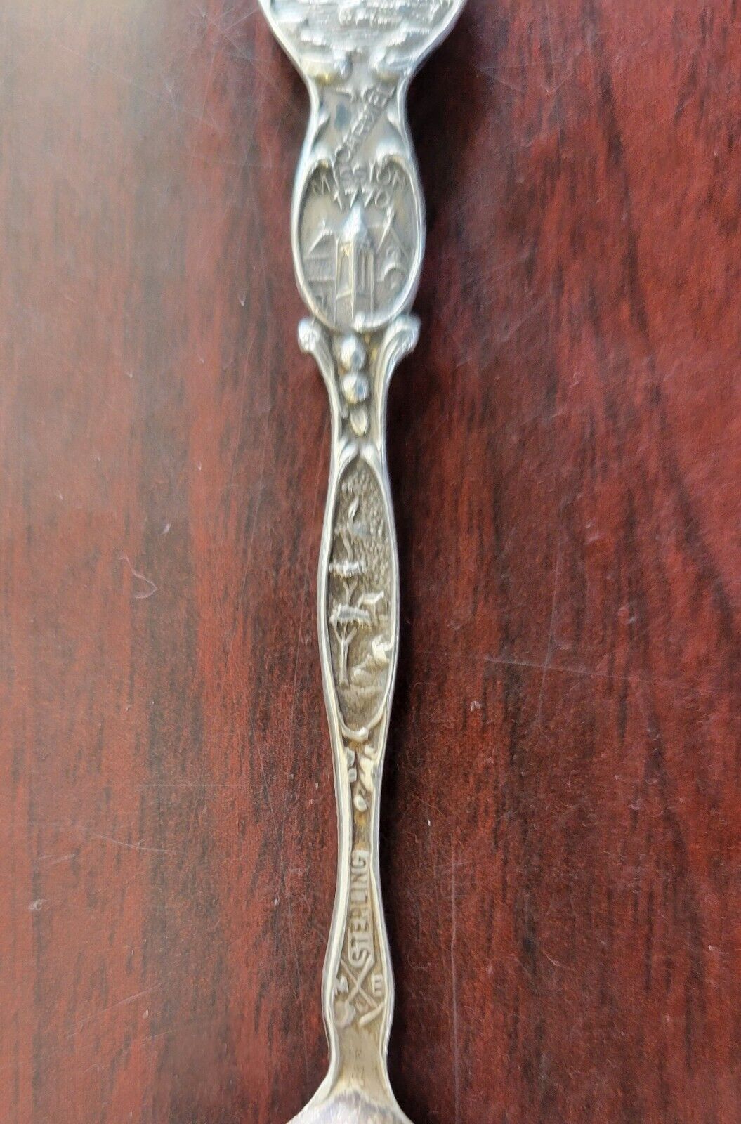 Golden Gate Bridge San Francisco 4" Sterling Souvenir Spoon .22oz. Eureka