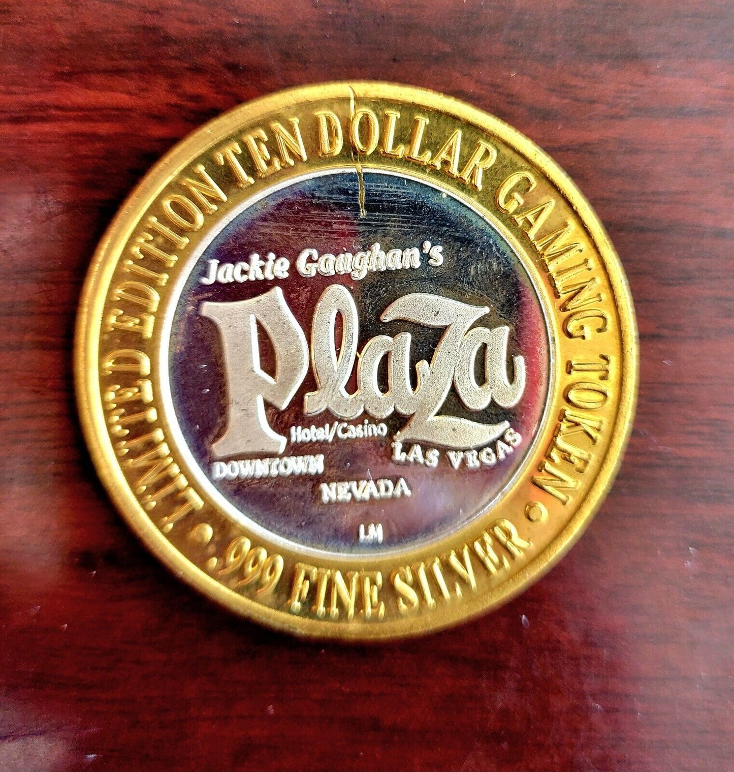 Plaza Casino Hollywood Classics Dollar .999 Fine Silver Gaming Token Las Vegas