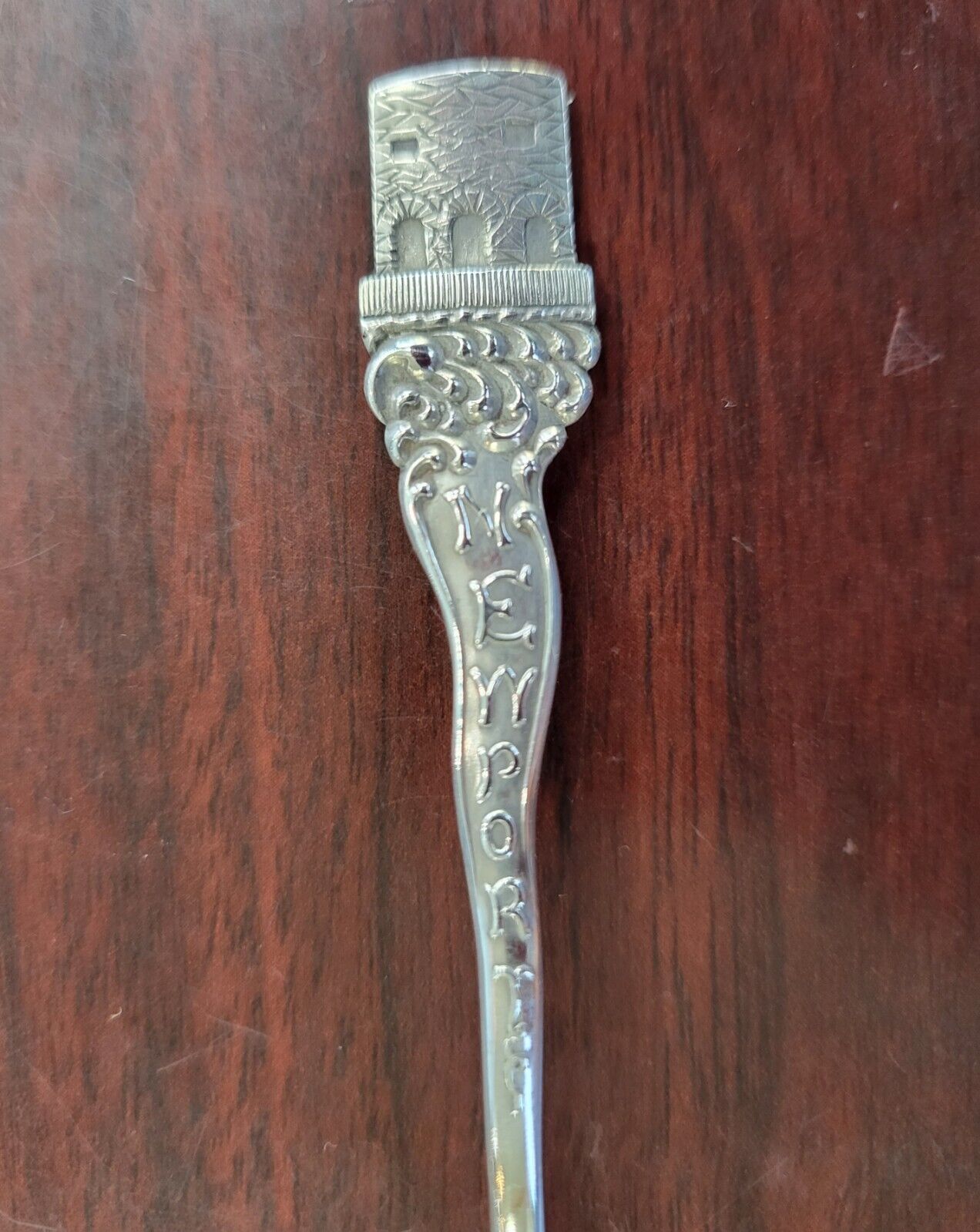 Newport Sterling Silver Souvenir Spoon 4 7/16" Whiting Company .38oz.