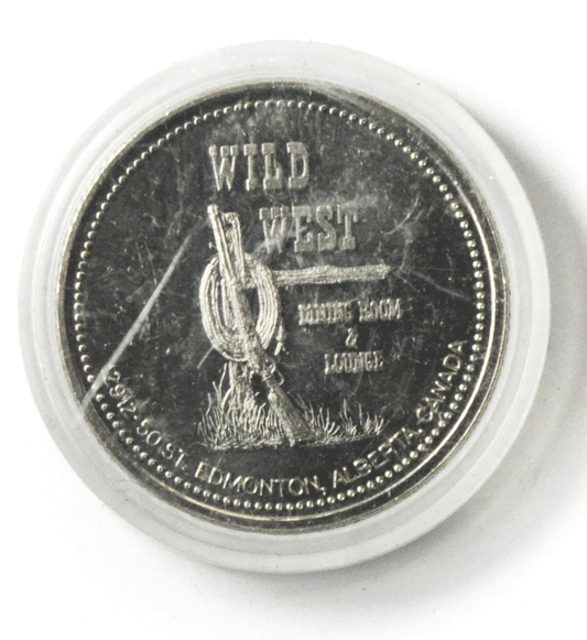 1983 Canada $2 Trade 34mm Wild West Dining Room Lounge Token St Edmonton