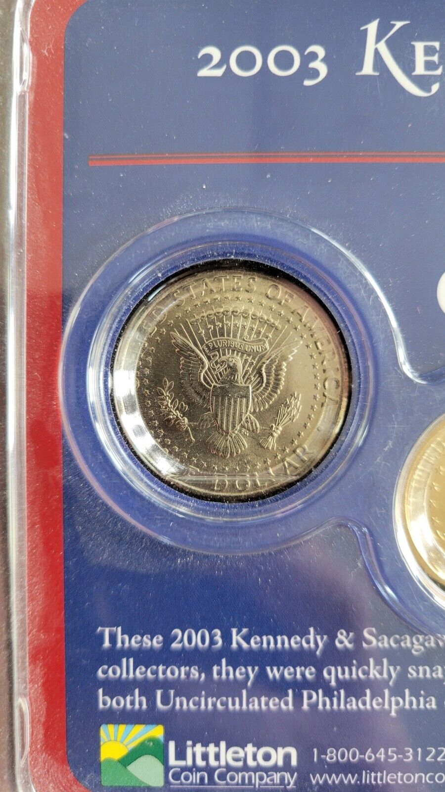 2003 P & D Uncirculated Kennedy Sacagawea Special Collector Edition 4 Coin Set