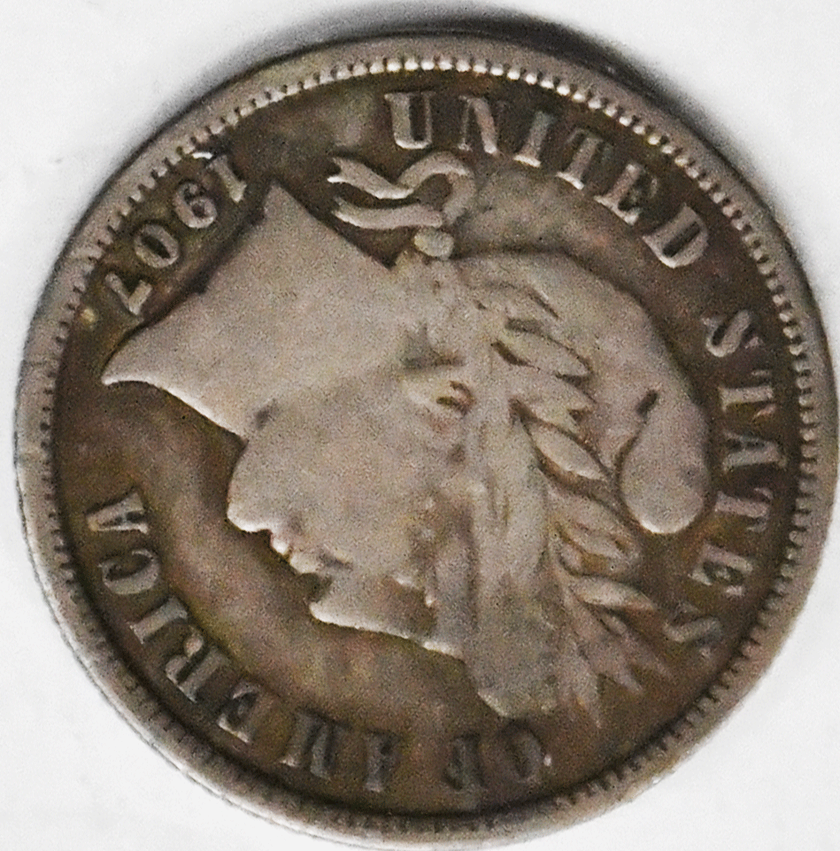 1907 S 10c Barber Silver Dime Rare Ten Cents San Francisco