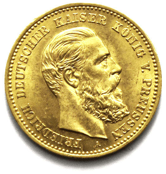 1888 A German States Prussia 10 Ten Mark Gold Coin  KM# 514 Uncirculated