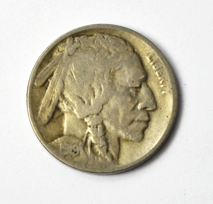 1919 D 5c Buffalo Nickel Rare Five Cents US Coin Denver