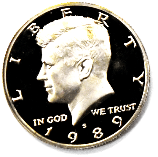 1989 S 50c Kennedy Half Dollar  Proof Clad Fifty Cents