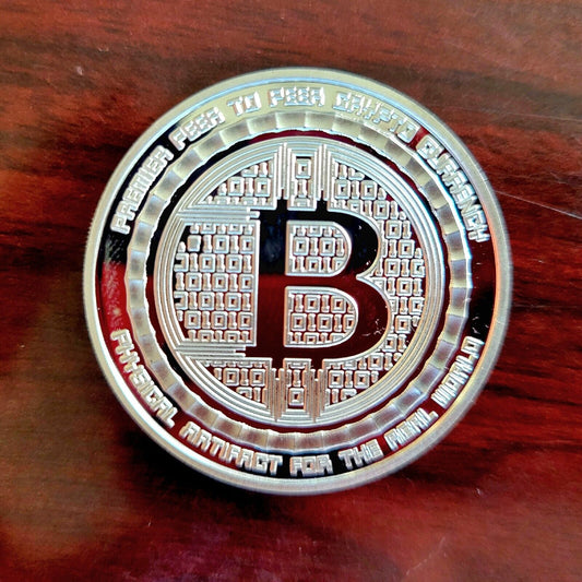 Anonymous Mint 1 oz .999 Fine Silver Bitcoin