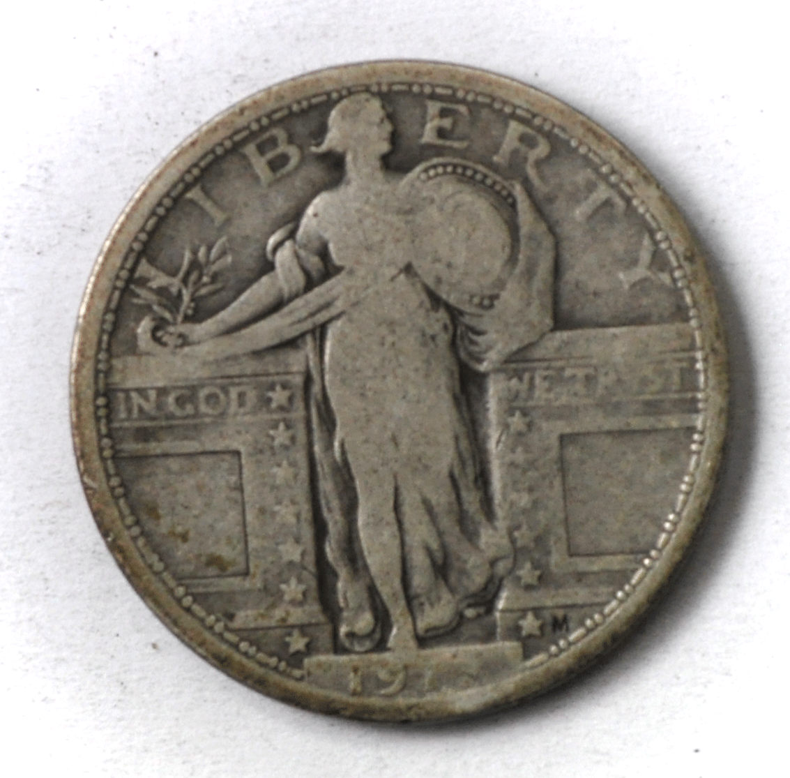 1917 25c Standing Liberty Silver Quarter Type 1 Philadelphia