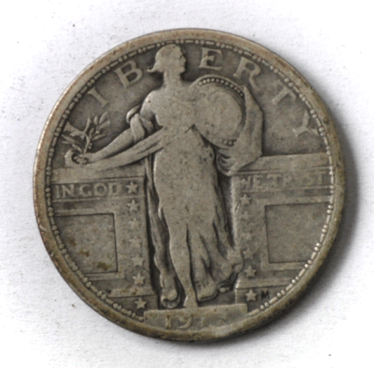 1917 25c Standing Liberty Silver Quarter Type 1 Philadelphia