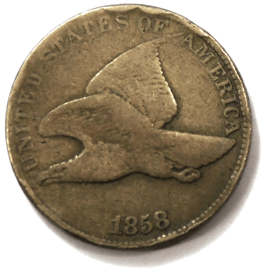 1858 1c Flying Eagle One Cent Penny Rare US Coin Philadelphia Mint