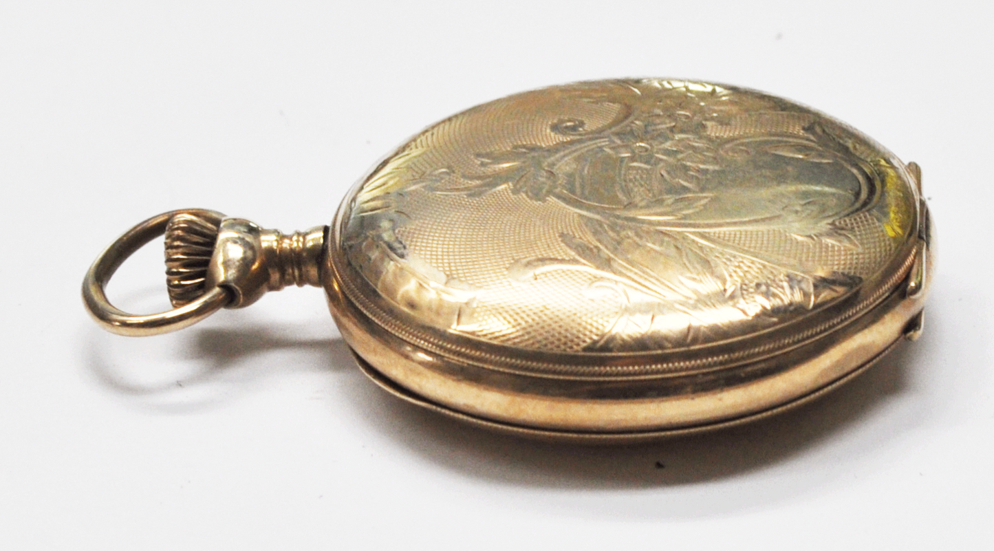 1900 New York Standard Gold Filled GF Hunters Case Sz 6 LS Grade 44 Not Running