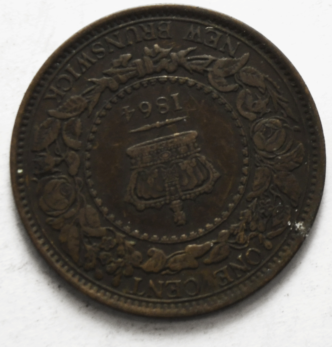 1864 1c Canada New Brunswick Cent KM# 6