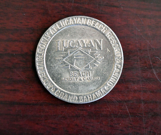 Lucayan Beach Resort Casino One Dollar Gaming Slot Token Grand Bahamas