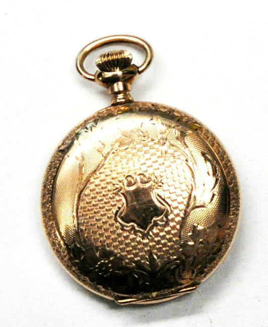 Elgin Size 0 Grade 320 Great Shape Hunters Case 20yr Pocket Watch Not Running