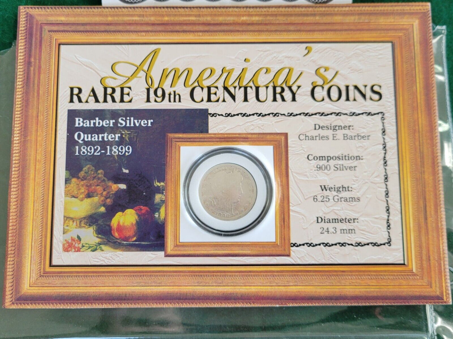 AMERICA'S Rare 19th Century Coins (Barber Silver Quarter 1892-1899)