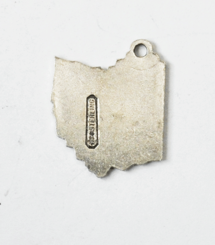 Vintage Sterling Maisels Ohio Air Force Museum Youngstown Caverns Charm 19mm