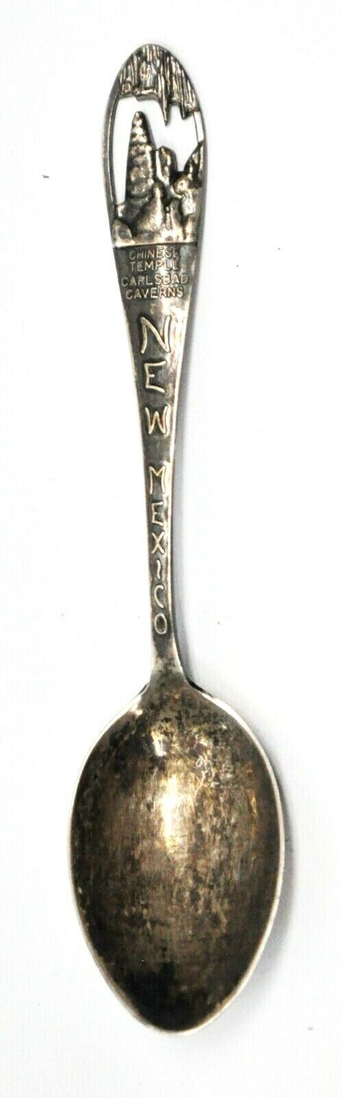 Sterling Bates Klinke New Mexico Souvenir Spoon Cutout Spoon 5-5/8"