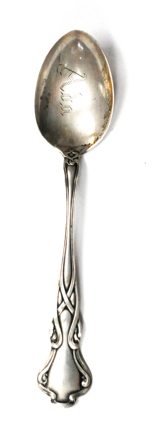 Sterling Silver Watson Lace Twist Ada Souvenir Tea Spoon 5-1/4"