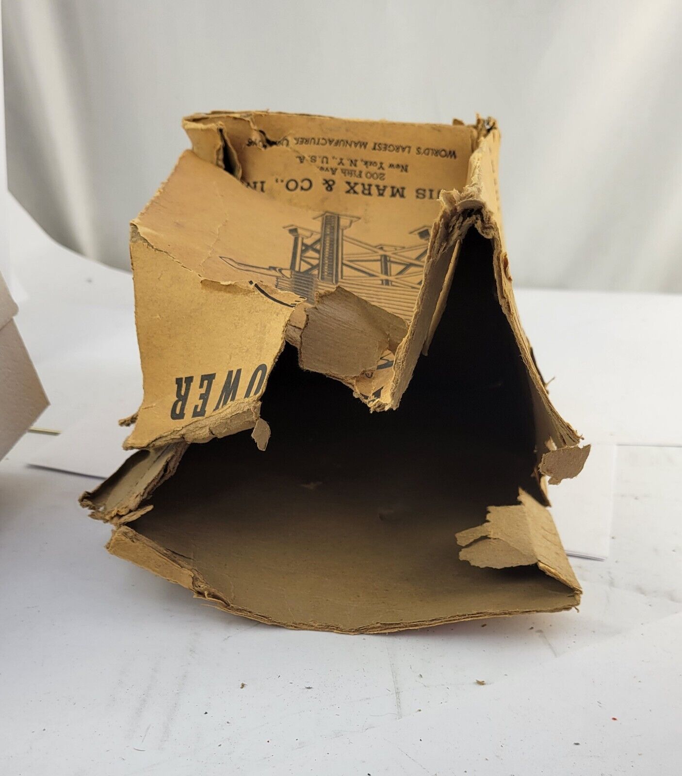 Louis Marx #065 O Gauge 8" Plastic Water Tower RR Train Missing Spout With Box