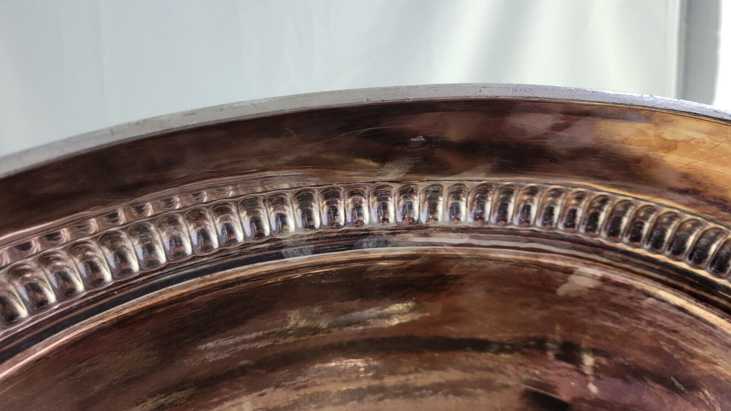 Antique Huge 18” Victorian Game Cover Food Meat Dome Silver Plated Centerpiece