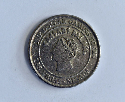 1990 Caesars Palace Casino Hotel Dollar Slot Gaming Chip Token Las Vegas Nevada