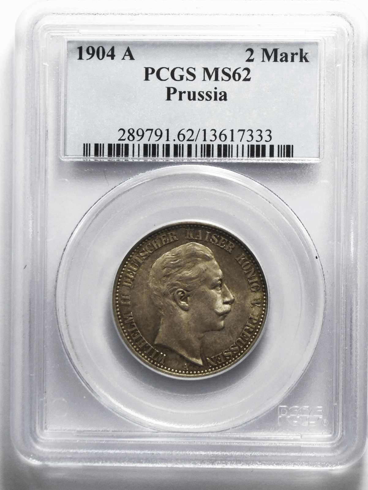 1904 A Germany 2 Mark Prussia PCGS KM #522 MS 62 Uncirculated