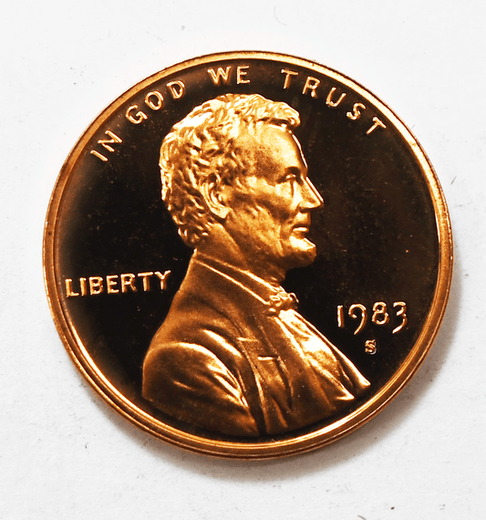 1983 S 1c Proof Lincoln Memorial Cent One Penny Gem Uncirculated San Francisco
