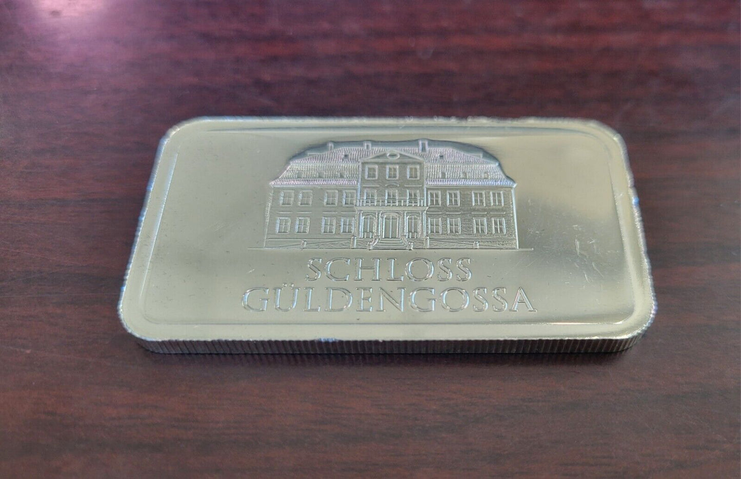 Reired 50 gram Silver Rectangle - Geiger Edelmetalle Schloss Guldengossa