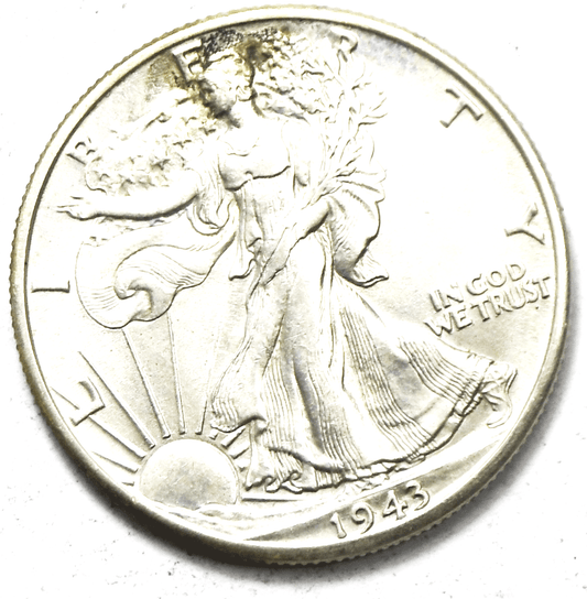 1943 D 50c Walking Silver Half Dollar Fifty Cents Denver