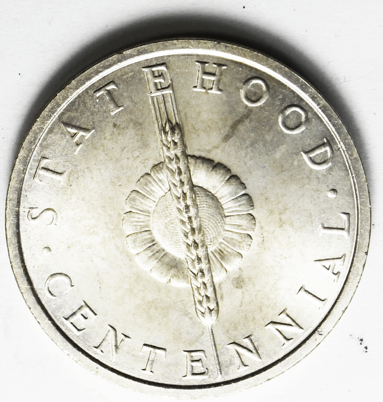 1961 Kansas Centennial So Called Half Dollar Statehood 34mm Silver Medal