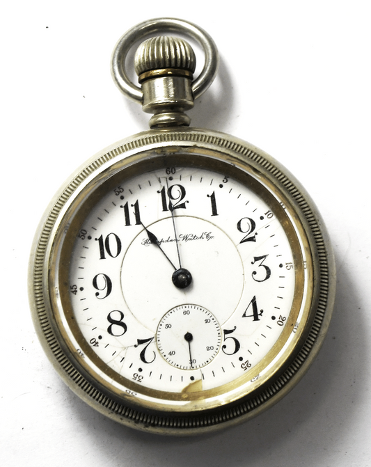 1899 Hampden Size 18 New Railway OF LS 17J Pocket Watch Railroad Grade